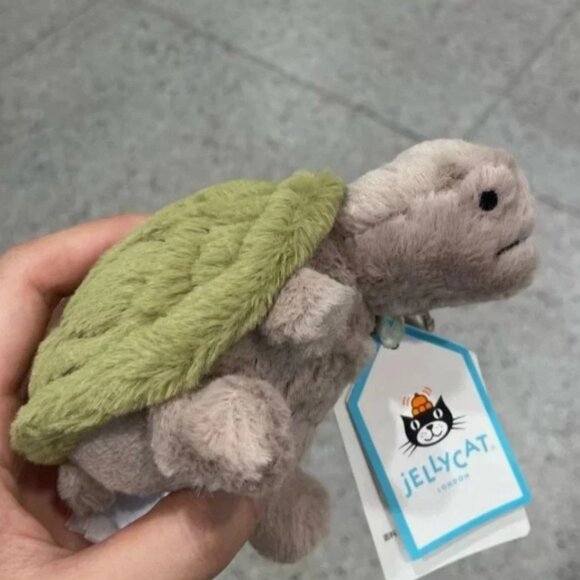 Jellycat Timmy Turtle Bag Charm Plush Cute Gift New with Tags - Picture 2 of 5
